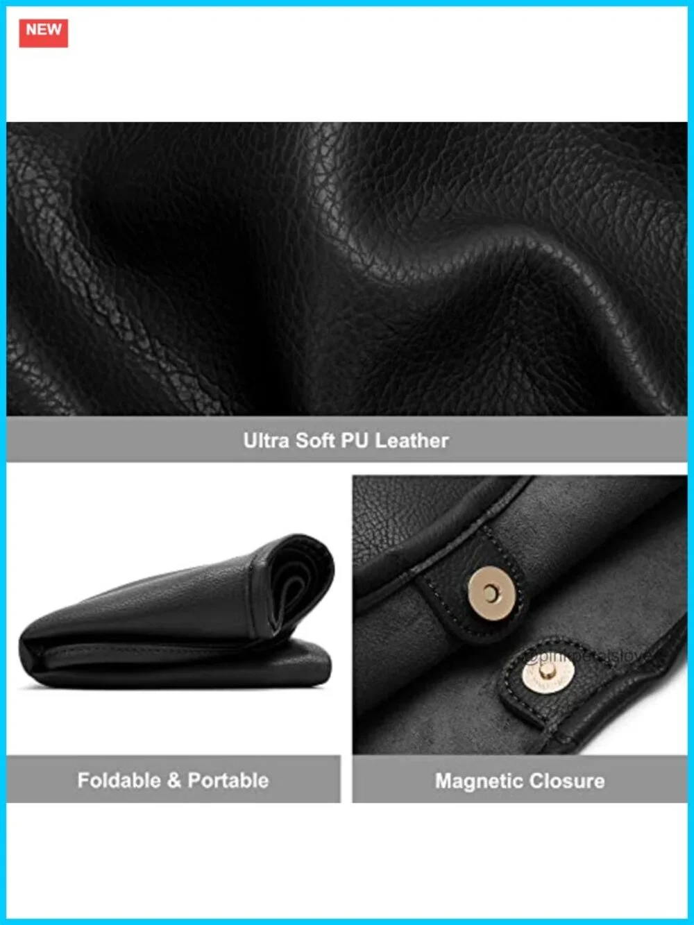 Soft Faux Leather Slouchy Hobo Shoulder Bag Tote
